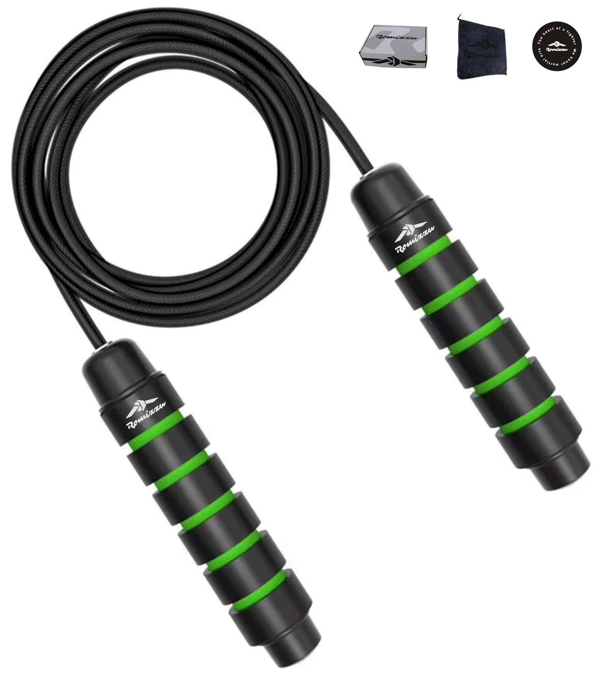 Romizzu Adjustable Speed Jump Rope – Green