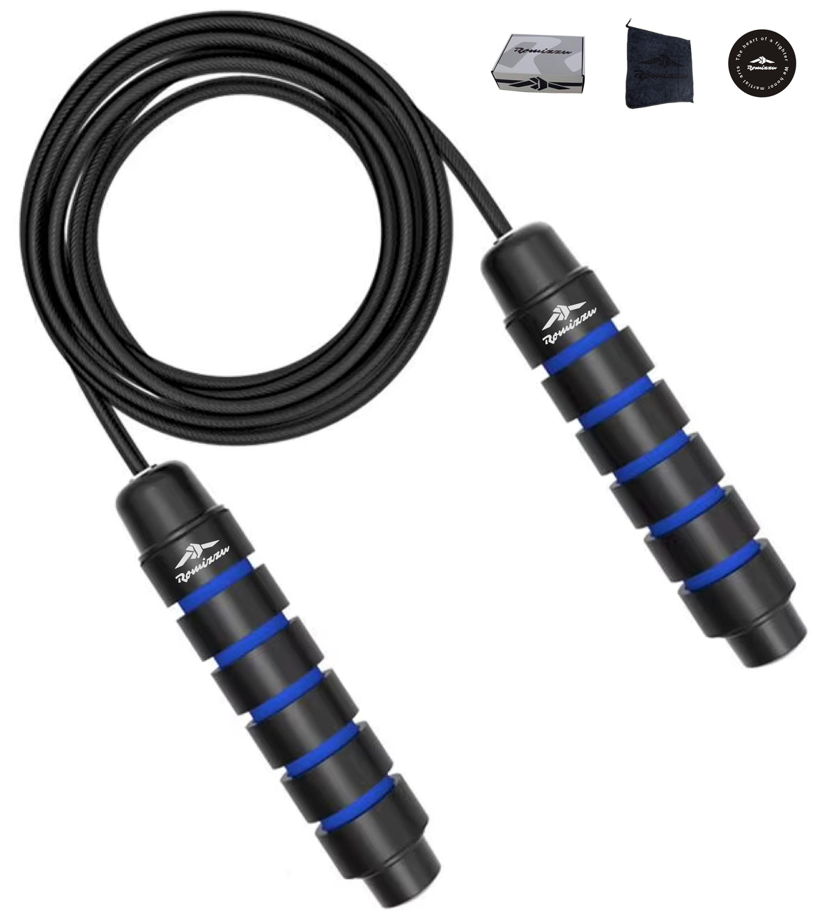 Premium Adjustable Jump Rope – Includes Towel & Gift Packaging