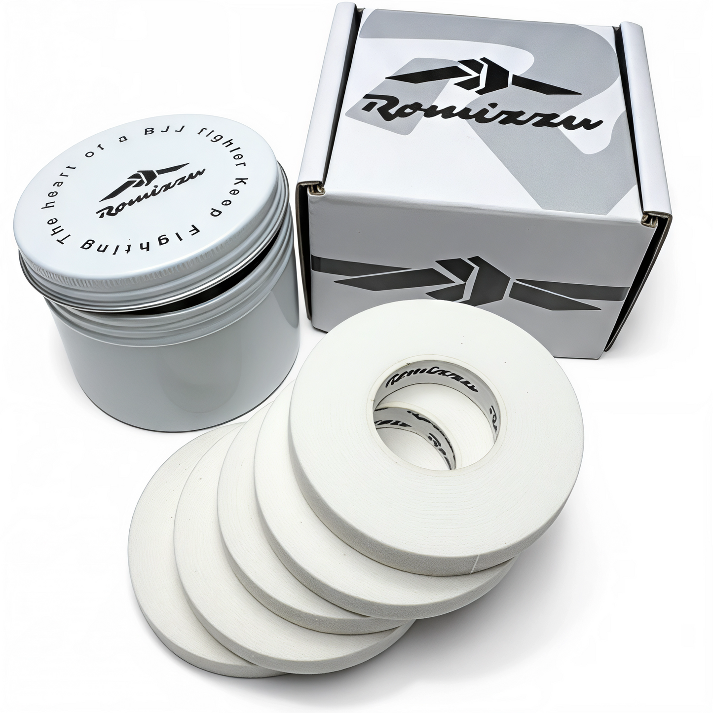 Romizzu BJJ Finger Tape — 3-Pack (3 Tins · 18 Rolls)