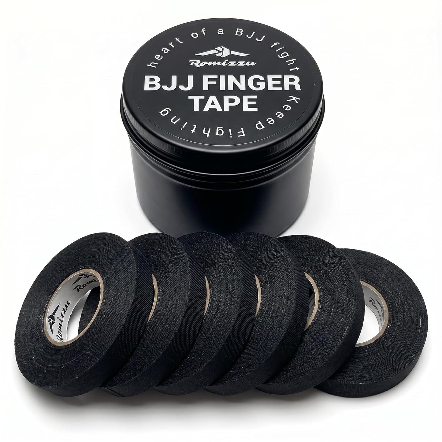 Romizzu BJJ Finger Tape — 3-Pack (3 Tins · 18 Rolls)