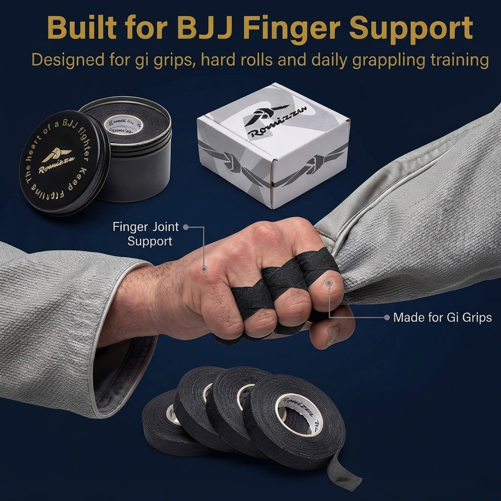 Romizzu BJJ Finger Tape — Duo Pack (2 Tins · 12 Rolls)