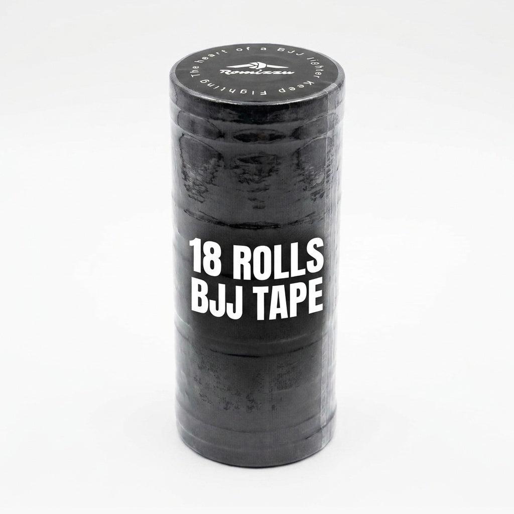 Romizzu BJJ finger tape refill pack, 18 rolls, black