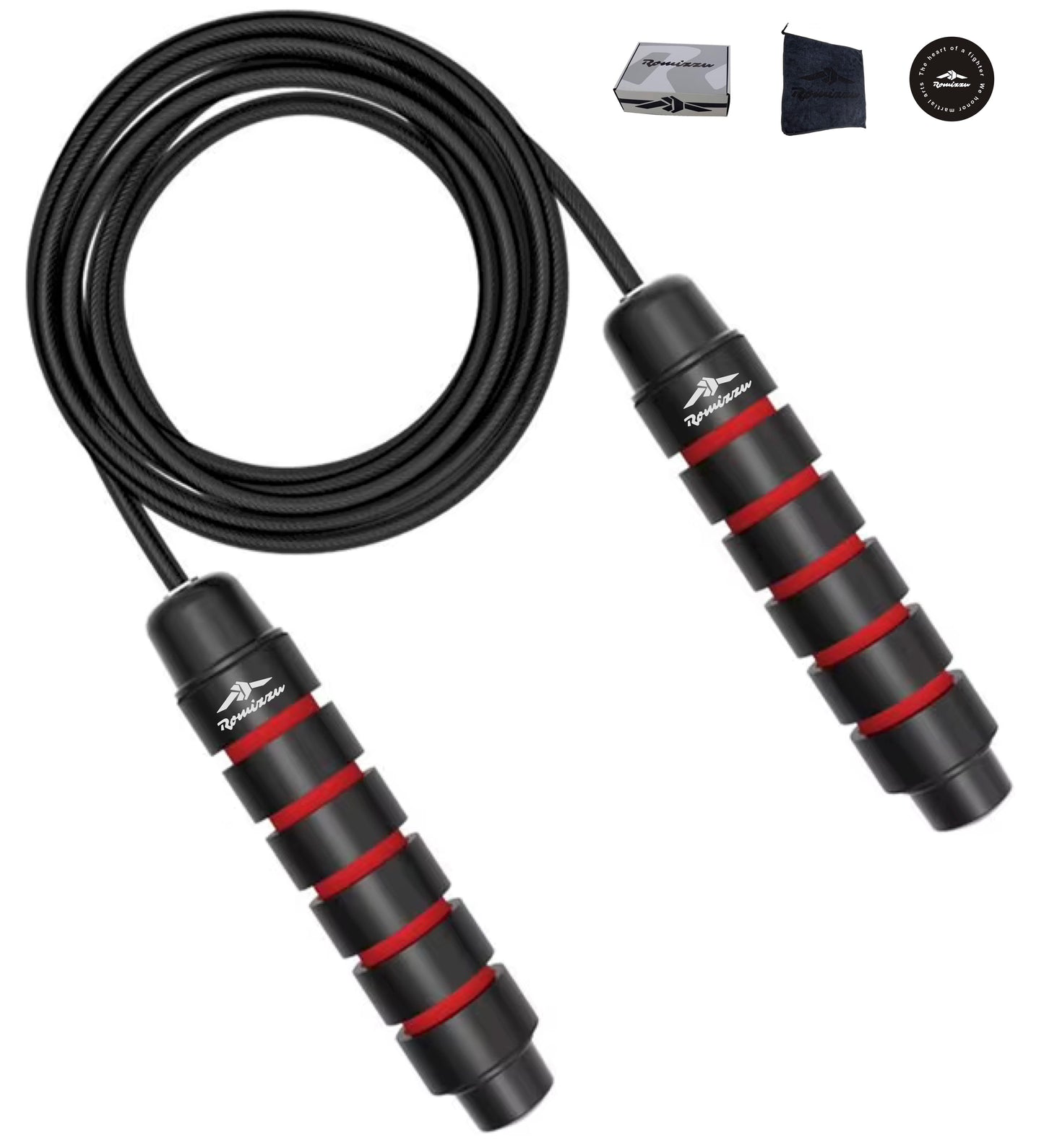 Premium Adjustable Jump Rope – Includes Towel & Gift Packaging