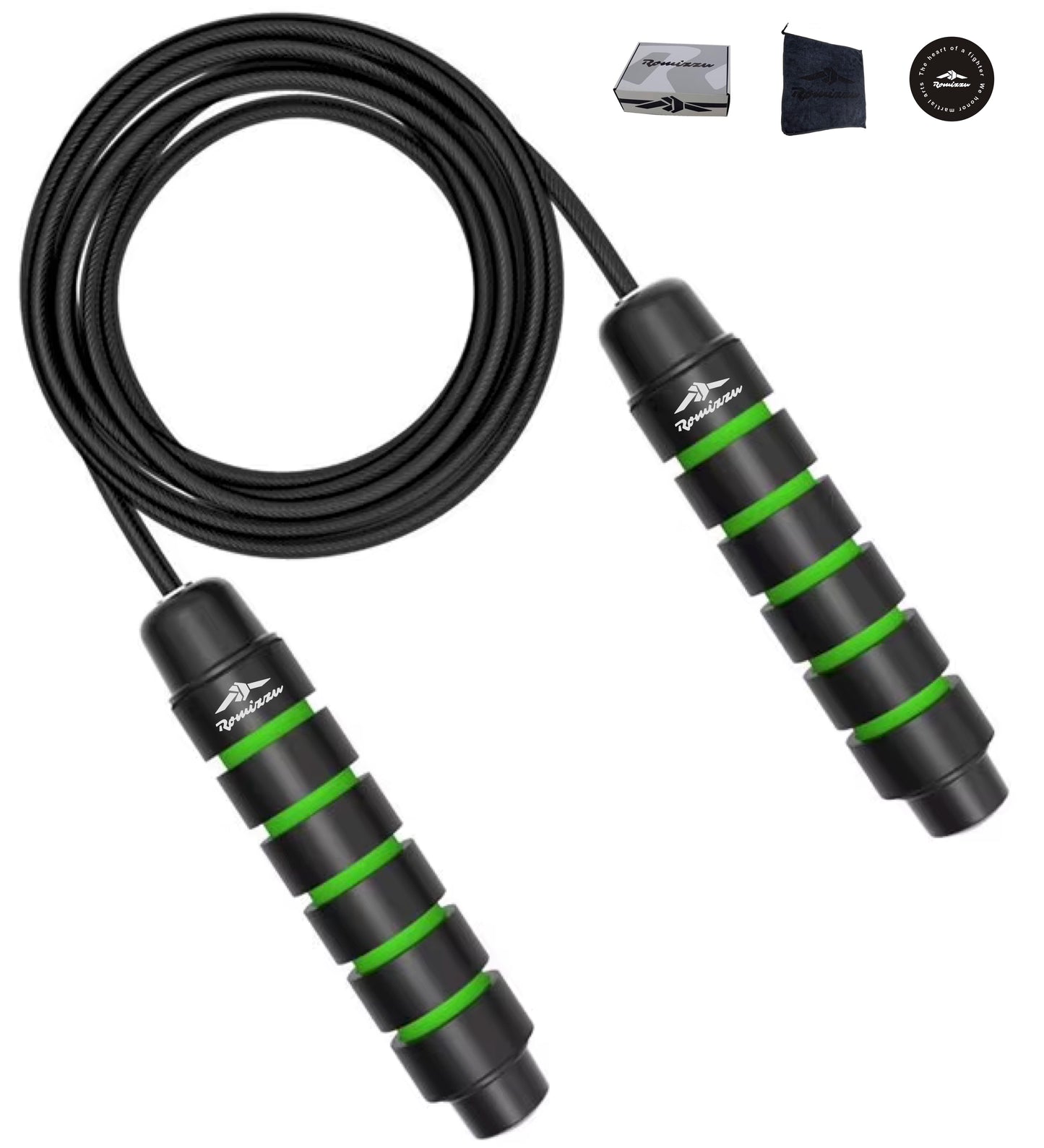 Premium Adjustable Jump Rope – Includes Towel & Gift Packaging